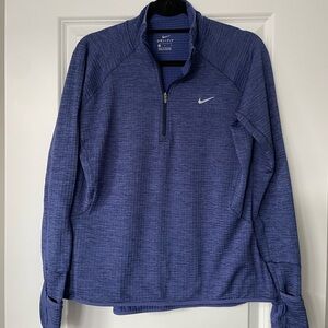 Nike Blue Dri-FIT Quarter-Zip Pullover